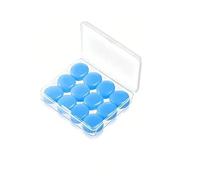 bouchons d'oreille Silicone Réduction du bruit Sommeil Anti Annulation Isolation phonique Protection Sommeil Réutilisable(12pcs blue)