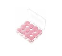 bouchons d'oreille Silicone Réduction du bruit Sommeil Anti Annulation Isolation phonique Protection Sommeil Réutilisable(12pcs pink)