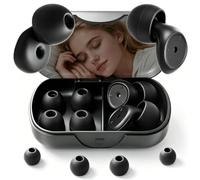Bouchons d'oreille sommeil 45dB, anti bruit silicone doux S/M/L confort
