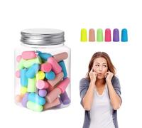 Bouchons d'oreille ultra doux | Bouchons d'oreilles réutilisables pour réduire le bruit, 24 pores à microbulles à lent pour dormir et travailler bruyamment