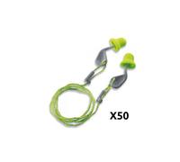 Bouchons D'oreille Uvex Xact-Fit À Usage Unique, Avec Cordon, 50 Paires