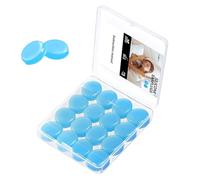 Bouchons d'oreilles, 16 pièces Bouchon d'oreille pour dormir Bouchons d'oreilles antibruit Bouchon d'oreille en silicone moulables pour dormir Nager Étudier Voyager (Bleu)