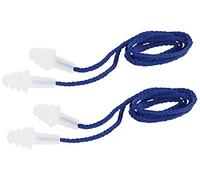 Bouchons d'oreilles à lamelles avec cordelette (atténuation 29 dB) - x2 paires