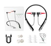 Bouchons d'oreilles à lumière rouge, dispositif de soulagement des acouphènes, irradiateur suspendu au cou, irradiation du conduit auditif rechargeable, son apaisant, port confortable