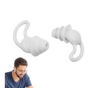Bouchons d'Oreilles Anti-Bruit - 2 Pièces Aide au Sommeil Réutilisables,Bouchons d'oreille en Silicone pour Concert et Bruit,pour Fête Bureau à Domicile Voyage Hôtel Appartement Dortoir Natation