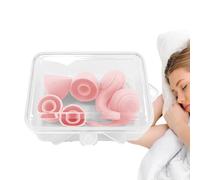 Bouchons d'oreilles anti-bruit pour dormir | Bloqueur de ronflements 33 dB | Aide au sommeil douce et réutilisable en cas de sensibilité au bruit - Protection auditive en silicone anti-bruit