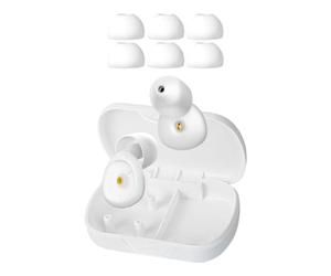 Bouchons D'oreilles Antibruit - Bouchon D'oreille En Silicone Pour Dormir, Bouchons D'oreille Réutilisable, Bouchonn D'oreilles De Voyage | Bouchonn D'oreillee À Réduction De Bruit Pour Le Ronflement