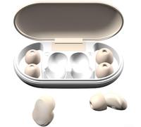 Bouchons d'oreilles antibruit de 36 dB - Pression réglable - En silicone souple - Réutilisables - Confortables - Pour les personnes dormant sur le côté, les voyages, la relaxation - Blanc et noir