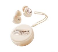 Bouchons d'oreilles antibruit en silicone pour étude du sommeil | Silicone souple, lavables, réutilisables, mise au point silencieuse pour voyage et bureau (blanc)