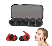 Bouchons d'oreilles antibruit pour dormir | Conçu pour les dortoirs d'étudiants, anti-ronflement, silicone réutilisable + 10 éponges de rechange | Réduction jusqu'à 60 dB, idéal pour les études, A