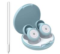 Bouchons d'oreilles antibruit réutilisables en silicone, 8 x 8 x 1,8 cm, faciles à utiliser, portables pour dormir, concerts, ronflements, voyages, études