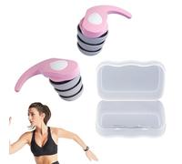 Bouchons d'oreilles antibruit, super doux, haute fidélité, bouchons d'oreilles confortables en silicone 25 dB, réduction du bruit, réutilisables pour musiciens avec étui pour dormir, sensible
