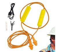 Bouchons d'oreilles Bluetooth pour le travail, bouchons d'oreilles en silicone réutilisables, parfaits pour les sources de bruit fort, protection auditive, chantiers de construction, lieux bruyants