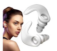 Bouchons d'oreilles de concert réutilisables en silicone, 2,6 x 1,5 x 2,6 cm, étanches, réduction du bruit, bouchons d'oreilles ovales pour le travail, les voyages, les études