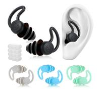 Bouchons d'oreilles de natation pour adultes,4 paires de bouchons en silicone souple,imperméables et réutilisables,protection des oreilles pour la natation,douche,surf,plongée et sports aquatiques