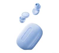 Bouchons d'oreilles de sommeil, ul-tra en silicone souple réduction du bruit 50 dB, blocage du son, réutilisables, design confortable pour adultes une nuit reposante (bleu)