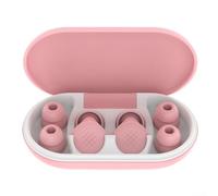 Bouchons d'oreilles doux réutilisables conçus pour dormir, nager et se concentrer silencieusement avec structure insonorisée à 5 couches (rose)