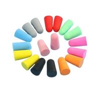 Bouchons d'oreilles en mousse, 10 paires de bouchons d'oreille en mousse souple, coniques, for voyager et dormir, for une réduction du bruit(Red)