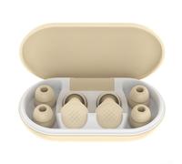 Bouchons d'oreilles en silicone multi-usage offrant un blocage du bruit de 45 dB pour dormir, nager, lire et travailler concentré sans déchets jetables (neutre)