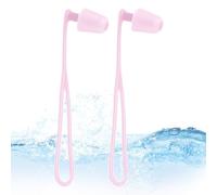 Bouchons d'oreilles en silicone pour nageurs, accessoires de natation, étanches, réutilisables, protection auditive avec cordon, accessoires d'exercice pour adultes et