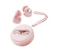 Bouchons d'oreilles en silicone pour réduction du bruit du sommeil, protection auditive réutilisables, flexibles et personnalisés pour les personnes dormant sur le côté, étude, voyage, travail (rose)