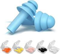 Bouchons D'oreilles En Silicone, Protection Auditive, Suppression Du Bruit Confortable Pour Les Oreilles, Filtres Antibruit Pour Dormir Et Nager, 6 Paires