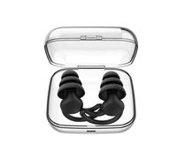 Bouchons d'oreilles en silicone souples et insonorisants Black