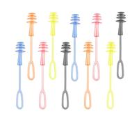 Bouchons D'oreilles Filaires Réutilisables, 5 Paires, Silicone | Triple Capuchon, Isolation Sonore, pour Adultes et Nageurs, Usage Piscine et Chantier