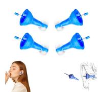 Bouchons d'oreilles gonflables innovants, anti-bruit, bouchons d'oreilles réutilisables, bouchons d'oreilles en silicone confortables, bloquent le bruit et repousse l'eau pour les oreilles (taille