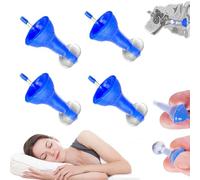 Bouchons d'oreilles gonflables innovants en silicone, anti-bruit, ultra confortables et réutilisables, pour dormir, se concentrer en profondeur, voyage, sensibilité au bruit (2 paires)