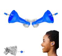 Bouchons d'oreilles gonflables innovants, ultra confortables, réutilisables, réduisant le bruit, bouchons d'oreilles en silicone super doux, protègent vos oreilles de l'eau et du bruit pour un usage