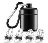 Bouchons D'oreilles Hifi Pour Concerts, Musiciens, Réduction Du Bruit, Filtre Avancé 24 Db, 2 Paires (Noir)