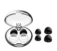 Bouchons d'oreilles insonorisants avec poignées, lavables et réutilisables, Isolation phonique et réduction du Bruit, 2,05 x 1,5 x 1,6 cm, Transparents