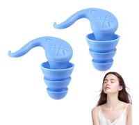 Bouchons d'oreilles insonorisants - Bouchons d'oreilles réutilisables en silicone étanches avec étui de transport, design en forme de corne pour un ajustement sûr | Bouchons d'oreilles ergonomiques