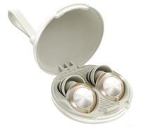 Bouchons d'oreilles légers de 3 g pour dormir avec housses en silicone remplaçables, cordon de suspension et système de contrôle du bruit multi-mode (beige)
