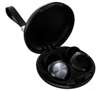 Bouchons d'oreilles légers de 3 g pour dormir avec housses en silicone remplaçables, cordon de suspension et système de contrôle du bruit multi-mode (noir)