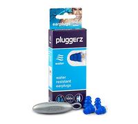 Bouchons d'oreilles Pluggerz Water - 2 paires (S/M M/L) - Réutilisables - Doux et confortables - Filtrés 25 dB - Natation - Sports nautiques - Empêche l'eau dans l'oreille - Prévient les douleurs