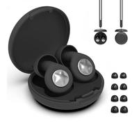Bouchons d'Oreilles pour Dormir, 45dB Bouchons d'Oreilles Réutilisables Réduisant le Bruit avec 8 Embouts en Silicone Souple pour Sommeil, Étudier, Se Concentrer, Voyager et Concerts