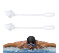Bouchons D'Oreilles Pour La Natation, Bouchon D'Oreilles En Silicone Avec Cordon De Bain Étanches, Réutilisable En Silicone Étanche Nageant Adultes Bouchons D'oreille, Nageurs Se Baignant, Surfant