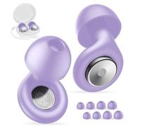 Bouchons d'oreilles pour la réduction du bruit de sommeil - 30 dB - Réutilisables - En silicone souple - Pour la sensibilité au bruit - Avec étui de 8 bouchons d'oreilles