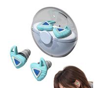 Bouchons d'oreilles pour le sommeil, bouchons d'oreilles en silicone souple, réutilisables pour dormir, pour étude, concert, ronflement, moto, avion,