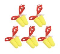 Bouchons d'oreilles réutilisables en mousse avec cordon pour le travail et les études - Bouchons d'oreille antibruit - Réduction du bruit - Bouchons d'oreilles en mousse