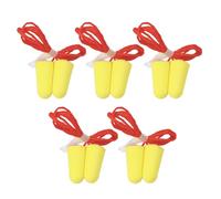 Bouchons d'oreilles réutilisables en mousse avec cordon pour le travail et les études - Bouchons d'oreille avec réduction du bruit - Bouchons d'oreilles lavables avec cordon