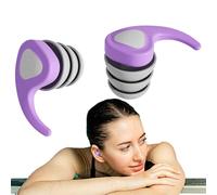Bouchons d'oreilles réutilisables pour enfants - Réduction du bruit - Bouchons d'oreilles étanches avec boîte de rangement pour piscine, bain, douche, surf