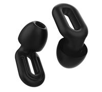 Bouchons d'oreilles Saccater Focus - Bouchons en silicone réutilisables pour la concentration, le travail, les études, le sommeil, les voyages, protection auditive, XS/S/M/L SNR 23 (Noir, Unité)