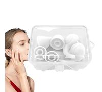 Bouchons d'oreilles silencieux pour le sommeil | 33 dB super doux en silicone, bouchons d'oreilles souples anti-ronflements, bouchons d'oreilles réutilisables, réduction du bruit, aide au sommeil pour