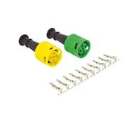 bouchons éclairage de la remorque jaune/vert/noir 7 pièces