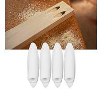 Bouchons en Bois, Bouchons en Bois Bouchons en Plastique 100 pièces 9.5mm Bouchons pour gabarit de Trou de Poche, pour Trou de Poche diverses Occasions d'utilisation(White)