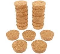 Bouchons en bois pour bouteilles 20Pcs Coniques 43x38x18mm, Bouchons pour bouteilles Réutilisables, Scellage Serré, Pour Bouteilles de Vin, en Verre, Maison et Cafés