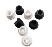 Bouchons en caoutchouc silicone 5-28 mm - Embouts noirs durables for applications haute température(11mm(Bore 7mm)-10pcs)